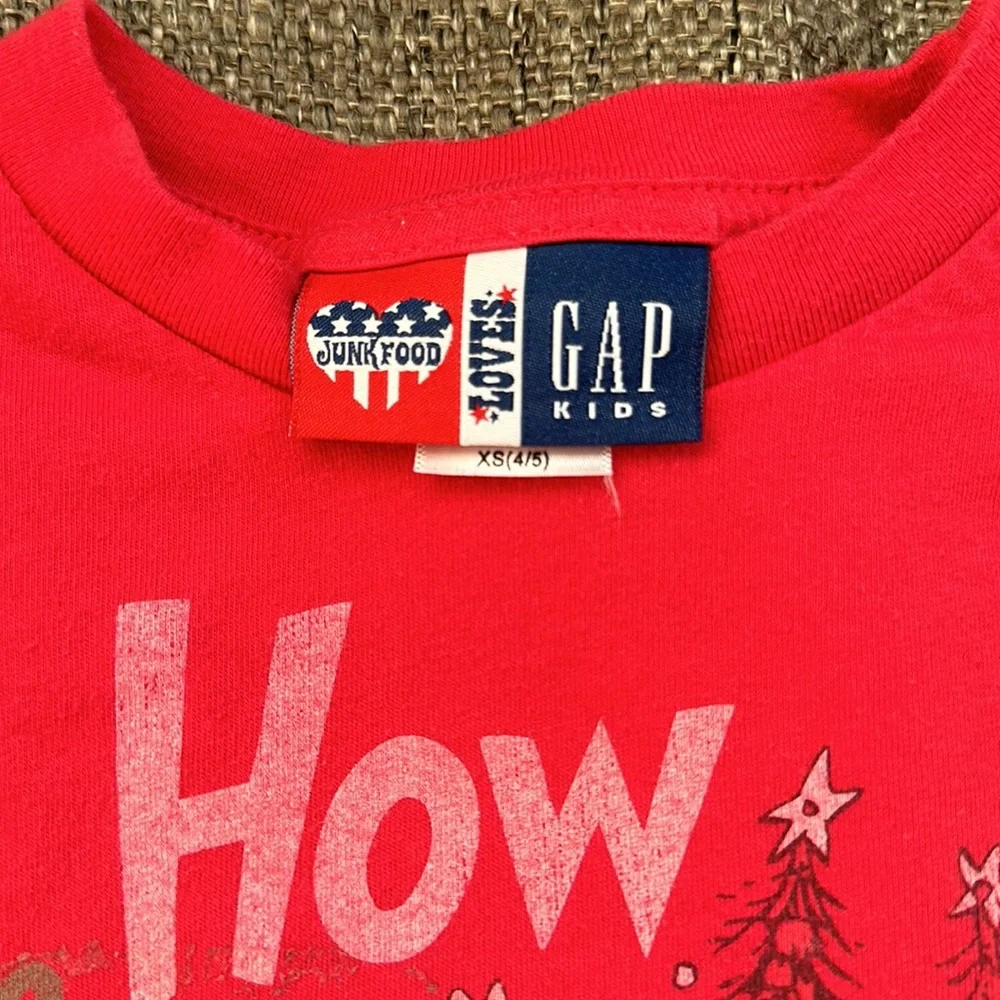 GAP Girls Grinch who Stole Christmas Long Sleeve T-Shirt Size XS